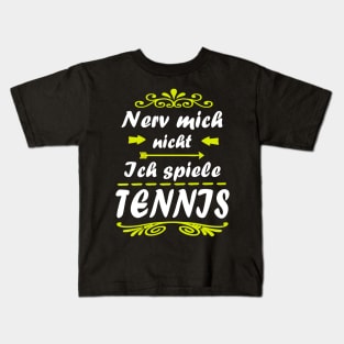 Tennis Sport Tennisschläger Match Platz Ball Kids T-Shirt